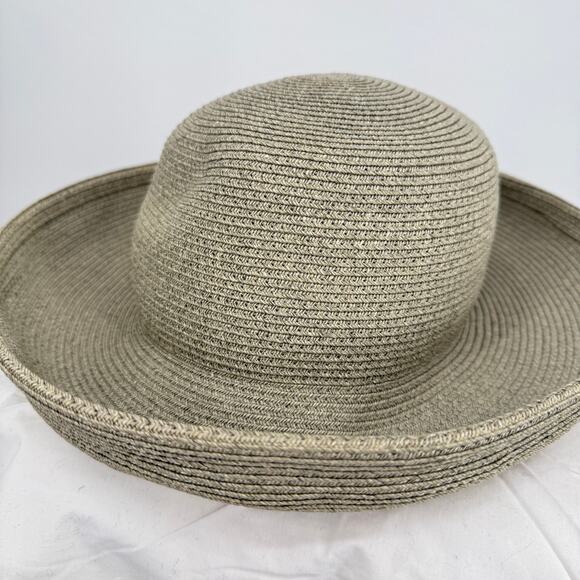 Eric Javits Squishee Packable Brimmed Straw Sun Hat Bark main image 4